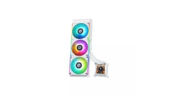 Lian Li HydroShift LCD 360R ARGB LCD Display AIO Liquid CPU Cooler (White)