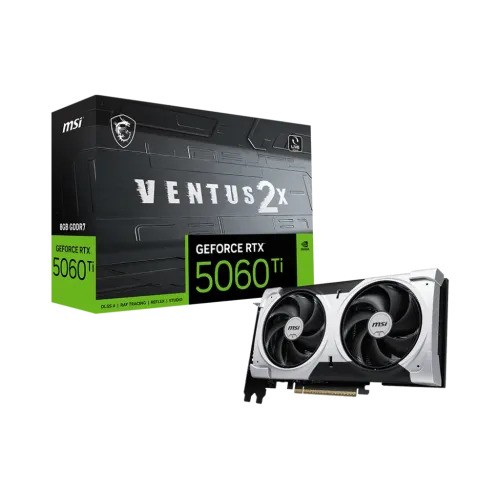 MSI GeForce RTX 5060 Ti 8G VENTUS 2X PLUS 8GB GDDR7 Graphics Card