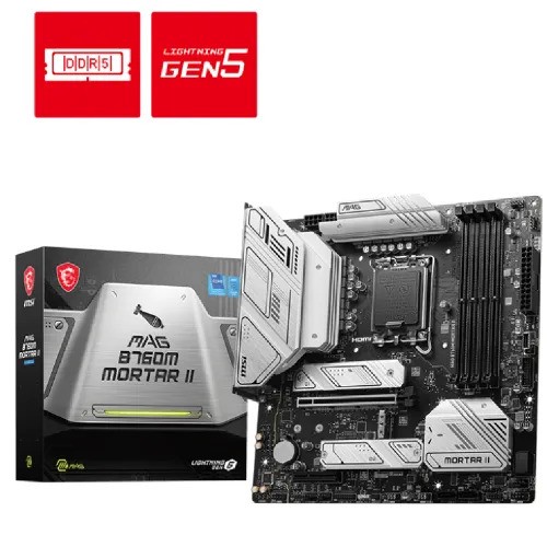 MSI MAG B760M MORTAR WIFI II DDR5 mATX Motherboard