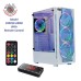 OVO E335DW White ARGB Remote Control Gaming Casing