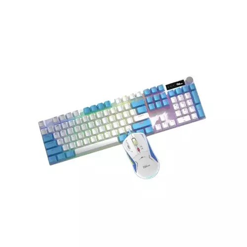 PC Power Fury Combo WH RGB RED Switch Mechanical Gaming Keyboard AND Mouse Combo