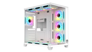 PC Power ICEBERG V2 White Gaming Case With 10 FANS