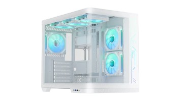 PC Power Iceland Edge WH Casing With 6 FANS and 850W 80+ GOLD PSU