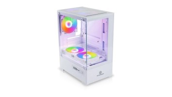 Revenger Ice Cool Mini Micro ATX Gaming Casing Controlled by Switch White