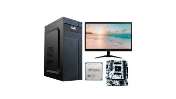 Ryzen 5 5600G Budget Gaming PC With 19 Inch Monitor