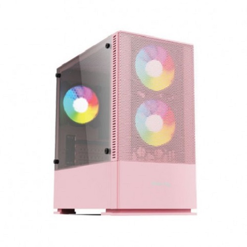 Value Top VT-B701-P Mini Tower Micro-ATX Gaming Case (Pink)