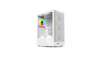 Value-Top AUNIX 81F4W ATX ARGB Gaming Case (White)