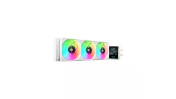 Value-Top TYDAL 360D 360mm ARGB AIO Liquid Cooler with Temperature Display (White)