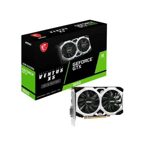 MSI GeForce GTX 1650 D6 Ventus XS OCV3 4GB GDDR6 Graphics Card