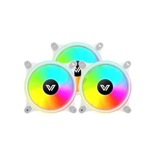Value-Top CR10-W1298ARGB 3 In 1 ARGB Case Fan White