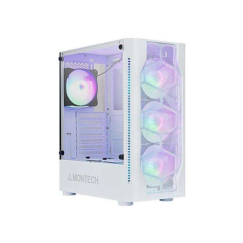 MONTECH X1 MESH WHITE TEMPERED GLASS ATX MID-TOWER GAMING CASE